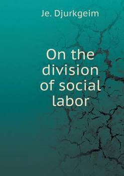 Paperback On the division of social labor [Russian] Book