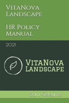 Paperback VitaNova Landscape HR Policy Manual: 2021 Book
