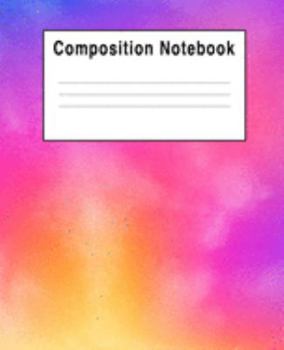 Composition Notebook: Pink Red & Purple Colorful Abstract