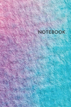 Notebook: Pink and Turquoise Tie Dye Blank Lined College Ruled Notebook 6x9 Inches 100 Pages
