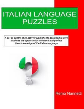 Paperback Italian Language Puzzles Book