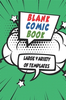 Blank Comic Book: Draw Your Own Comic Book - Abstract Clouds Notebook / Journal - 100 Unique Template Pages of Fun, Sketching, Coloring, and Drawing Your Own Comic
