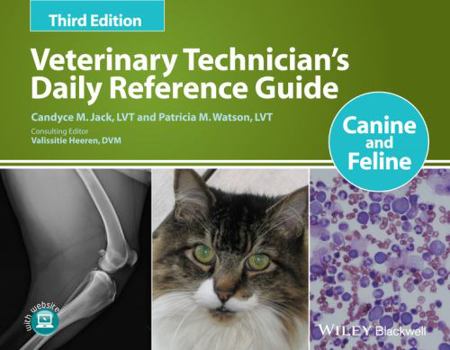 Paperback Veterinary Technician's Daily Reference Guide: Canine and Feline Book