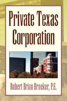 Paperback Private Texas Corporation Book