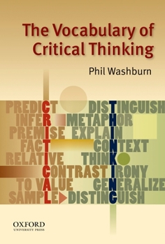Paperback The Vocabulary of Critical Thinking Book