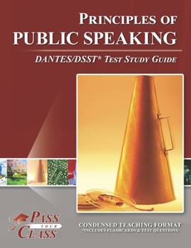 Paperback Principles of Public Speaking DANTES/DSST Test Study Guide Book