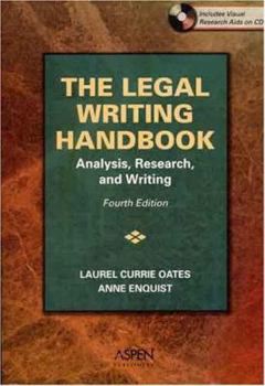 Paperback The Legal Writing Handbook: Analysis, Research, and Writing [With CDROM] Book