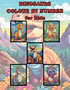Paperback DINOSAURS COLOUR BY NUMBER FOR KIDS Book