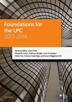 Paperback Foundations for the Lpc 2017-2018 Book