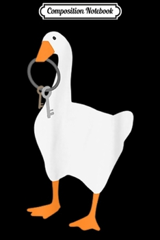 Composition Notebook: goose with keys Goose Game  Journal/Notebook Blank Lined Ruled 6x9 100 Pages