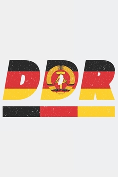 DDR: Deutsche Demokratische Republik Notizbuch mit karo 120 Seiten in weiß. Notizheft mit der DDR Flagge (German Edition)