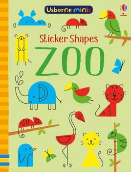 USBORNE MINIS  STICKER SHAPES ZOO - Book  of the Usborne Minis