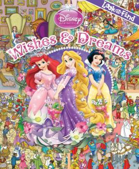 Hardcover Look and Find Disney Princess Wishes and Dreams Book