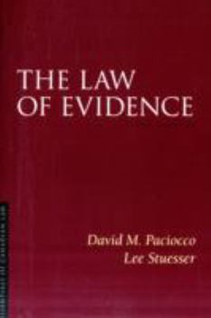 Paperback The Law of Evidence Book