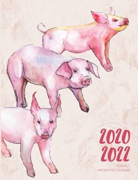 2020-2022 Three 3 Year Planner Watercolor Pig Piglets Monthly Calendar Gratitude Agenda Schedule Organizer: 36 Months Calendar; Appointment Diary ... Notes, Julian Dates & Inspirational Quotes