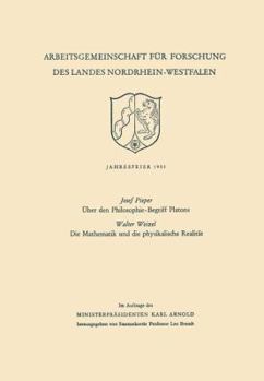 Paperback Über Den Philosophie-Begriff Platons. Die Mathematik Und Die Physikalische Realität [German] Book