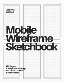 Paperback Mobile Wireframe Sketchbook (White) Book