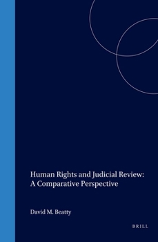 Hardcover Human Rights and Judicial Review: A Comparative Perspective Book