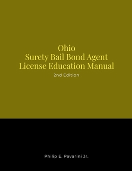 Paperback Ohio Surety Bail Bond Agent License Education Manual Book