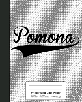 Paperback Wide Ruled Line Paper: POMONA Notebook Book