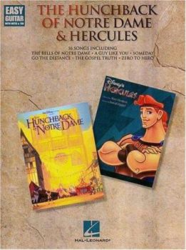 Paperback The Hunchback of Notre Dame and Hercules for Easy Guitar Book