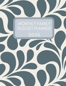 Paperback Monthly Family Budget Planner: A Bill Tracker Calendar and Expense Tracker Notebook (Gray Floral Ornate) Book