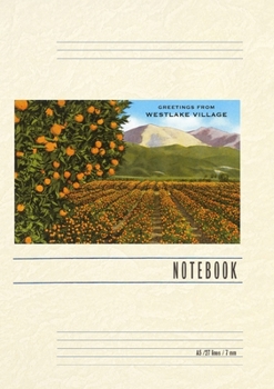 Paperback Vintage Lined Notebook Greetings from Westlake Village, California Book