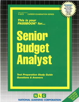 Plastic Comb Senior Budget Analyst Book