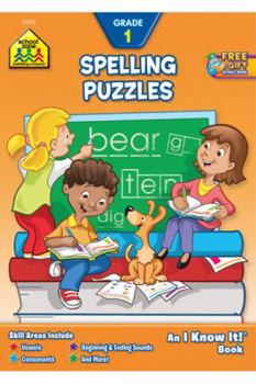 Paperback Spelling Puzzles Grade 1-Workbook Book