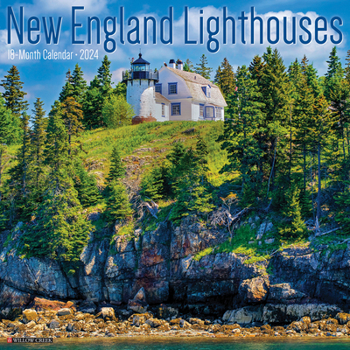 Calendar New England Lighthouses 2024 12 X 12 Wall Calendar Book