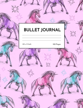 Bullet Journal: Cute Unicorn Dot Grid Notebook - Dotted Note Pad for Kids, Girls, Teens, Tweens, Women - Gifts for Birthday and Christmas | Design 98833