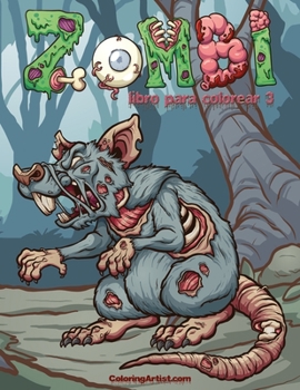 Paperback Zombi libro para colorear 3 [Spanish] Book