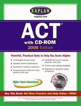 Paperback Kaplan ACT [With CDROM] Book