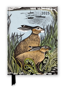 Hardcover Angela Harding: Rathlin Hares 2025 Luxury Diary Planner - Page to View with Notes Book