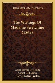 Paperback The Writings Of Madame Swetchine (1869) Book