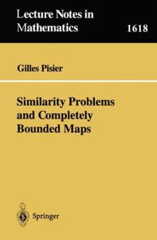 Paperback Similarity Problems and Completely Bounded Maps (Lecture Notes in Mathematics) Book