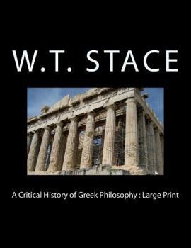 A Critical History of Greek Philosophy : Large Print