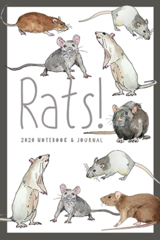 Paperback Rats! Rat Journal: 6" x 9" Awesome Rat Notebook and Journal - 2020 Chinese Year of the Rat - Gifts for Boys Book