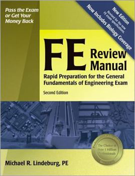 Paperback FE Review Manual: Rapid Preparation for the General Fundamentals of Engineering Exam Book