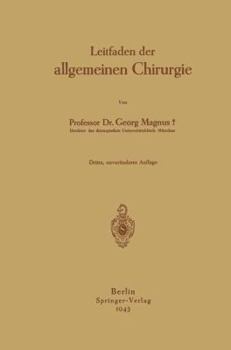 Paperback Leitfaden Der Allgemeinen Chirurgie [German] Book