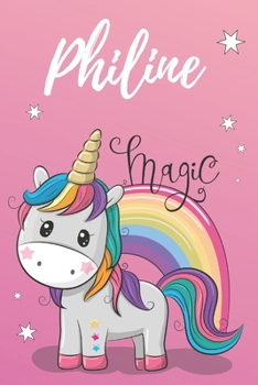 personalisiertes Notizbuch Einhorn / Notizheft / Malbuch /  Kritzelbuch / Tagebuch / Journal / DIN A5 / Geschenke Philine: individuelles ... Geschenk für Frauen. (German Edition)