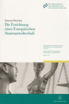 Paperback Die Errichtung Einer Europaischen Staatsanwaltschaft [German] Book