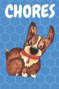 Paperback Chores: Puppy Daily and Weekly Chore Chart Notebook Kids Responsibility Tracker 6x9 91 pages Book