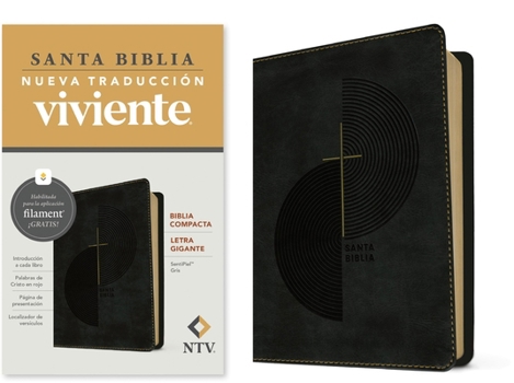 Biblia compacta NTV, letra gigante con Filament (SentiPiel, Gris, Letra Roja) (Spanish Edition)