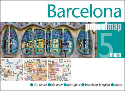 Map Barcelona Popout Map Book