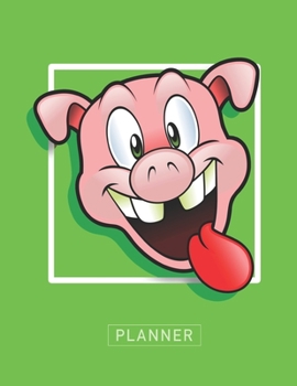 Planner: Happy Pig GreenAnime & Chill 2 Year Monthly Planner with Note Pages (24 Months) | Jan 2020 - Dec 2021 | Month Planning | Appointment Calendar ... | Plan Each Day, Set Goals & Get Stuff Done