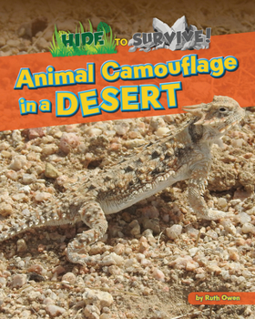 Library Binding Animal Camouflage in a Desert Book