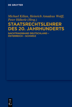 Hardcover Staatsrechtslehrer des 20. Jahrhunderts [German] Book