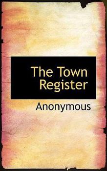 Paperback The Town Register Book