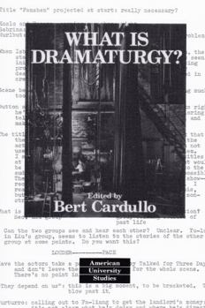 Paperback What Is Dramaturgy?; Third Printing Book